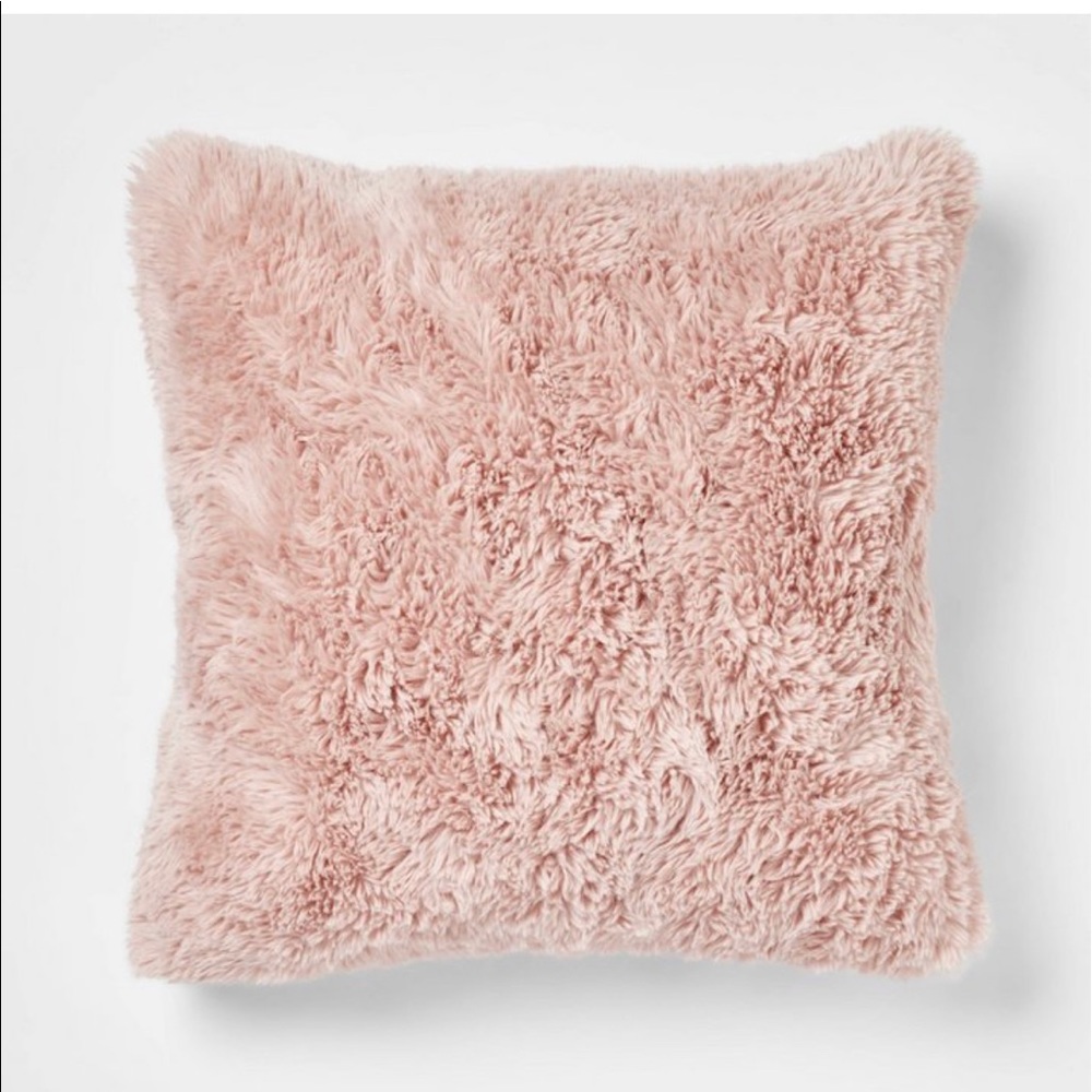 Threshold faux fur throw pillows